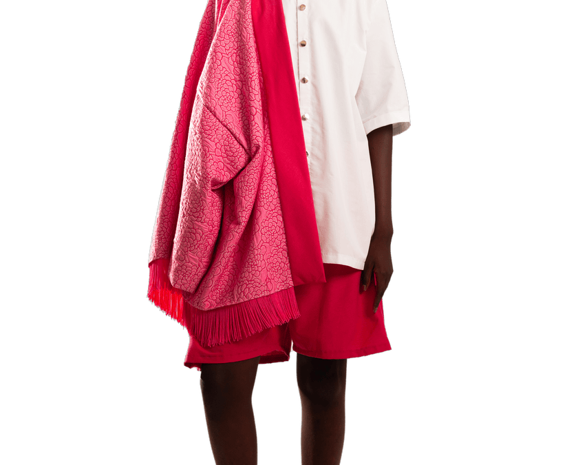 Haori Fucsia Brocado